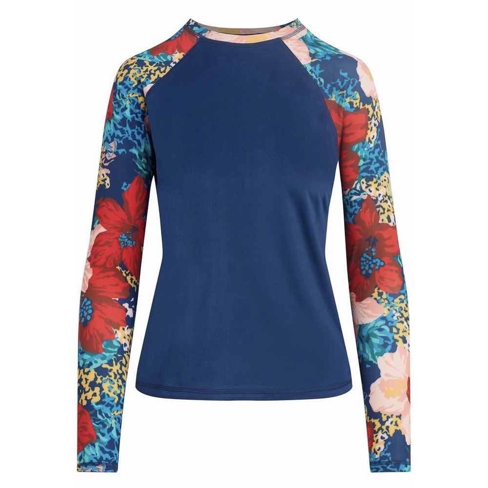 Kanu Surf Women's Keri Long-Sleeve UPF 50+ Rashguard Size Small - NWT